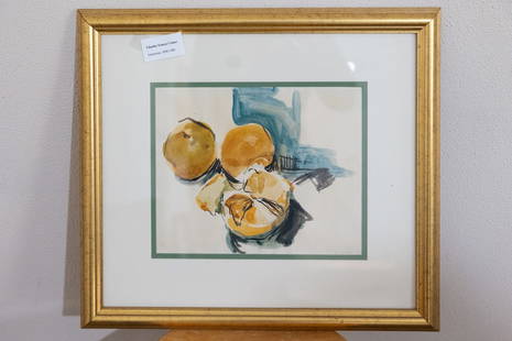 Original Water Color Paining of Fruit By Charles Touncy Coiner: Original Water Color Paining of Fruit By Charles Touncy Coiner - American 1898-1989 - Measuring 19 X 16