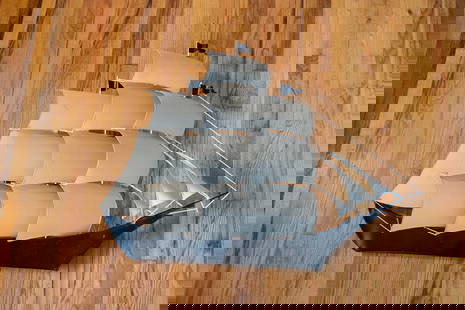 Large Wall Metal Sail Boat: Large Wall Hanging Metal Sail Boat - Measuring 32.5 X 46