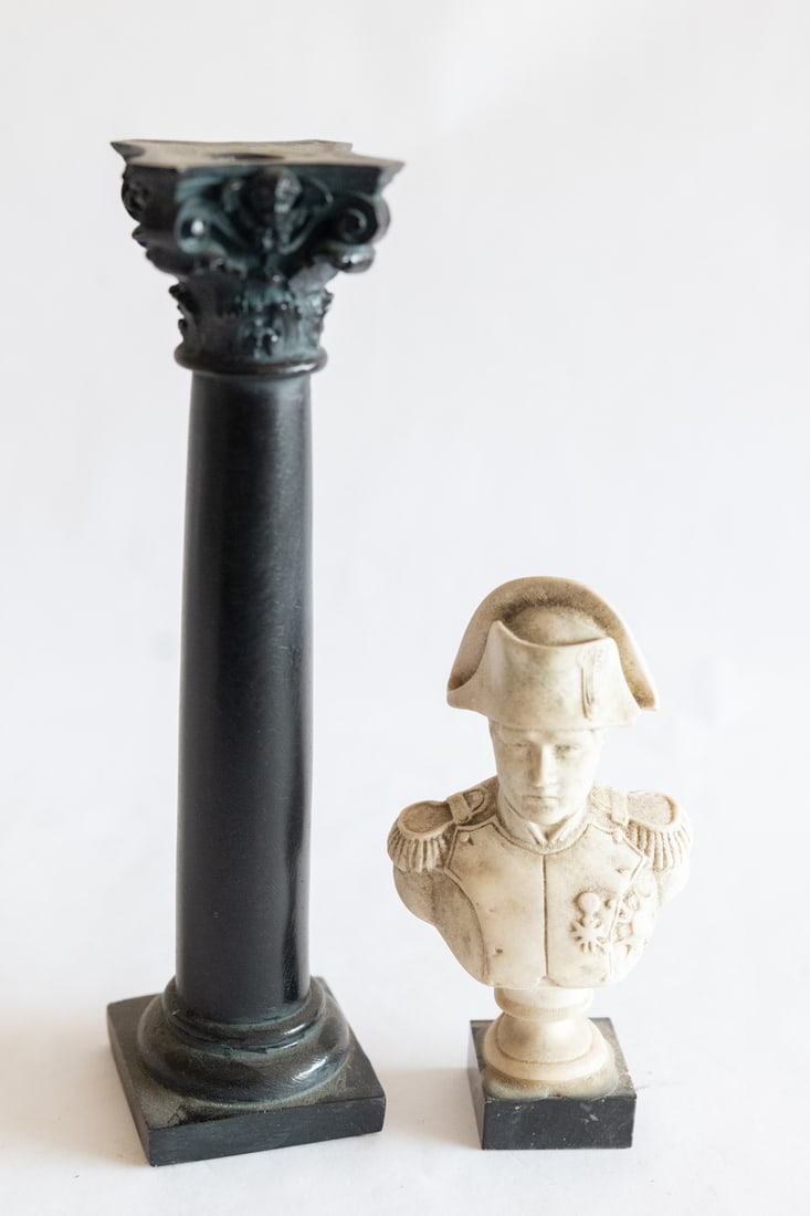 Neapolitan Bust and Candle Stick (1 of 3)