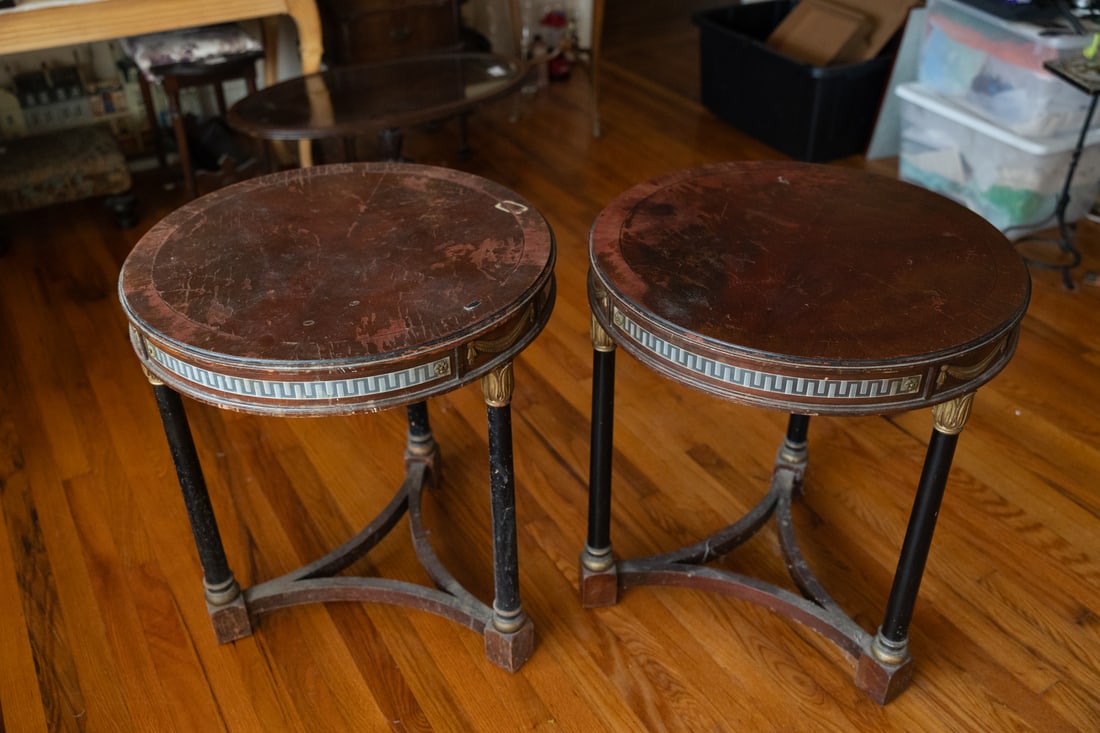 Pair of Louis XVI Style Side Tables (1 of 8)
