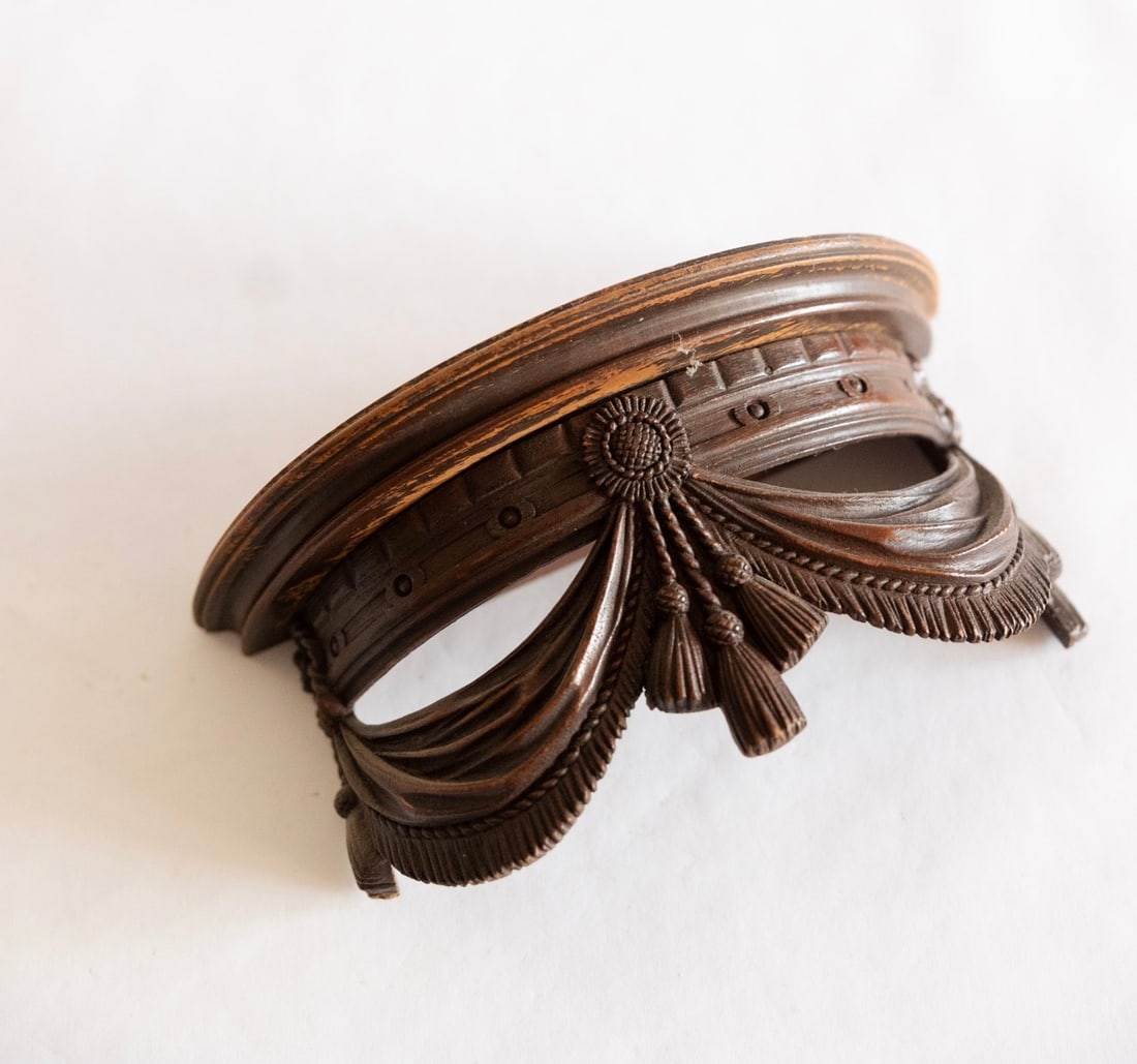 Walnut Finish Sconce Wall Shelf (1 of 3)