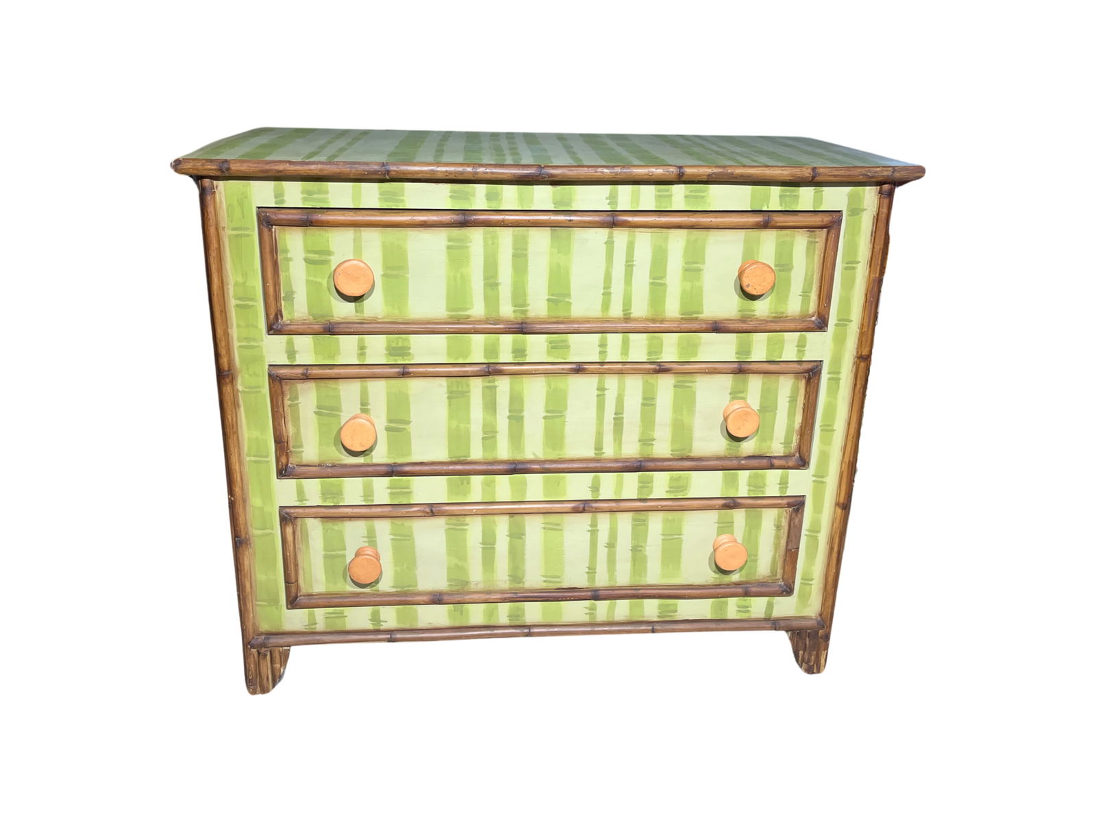 Faux Bamboo Painted Dresser 1 of 2 (1 of 5)