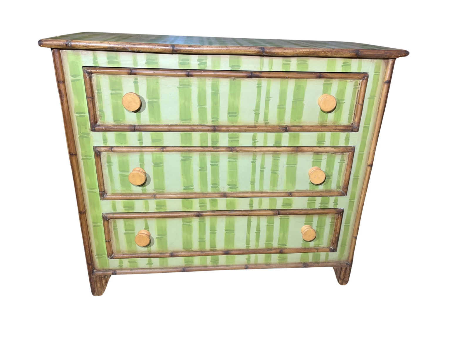 Faux Bamboo Painted Dresser  2 of 2 (1 of 2)