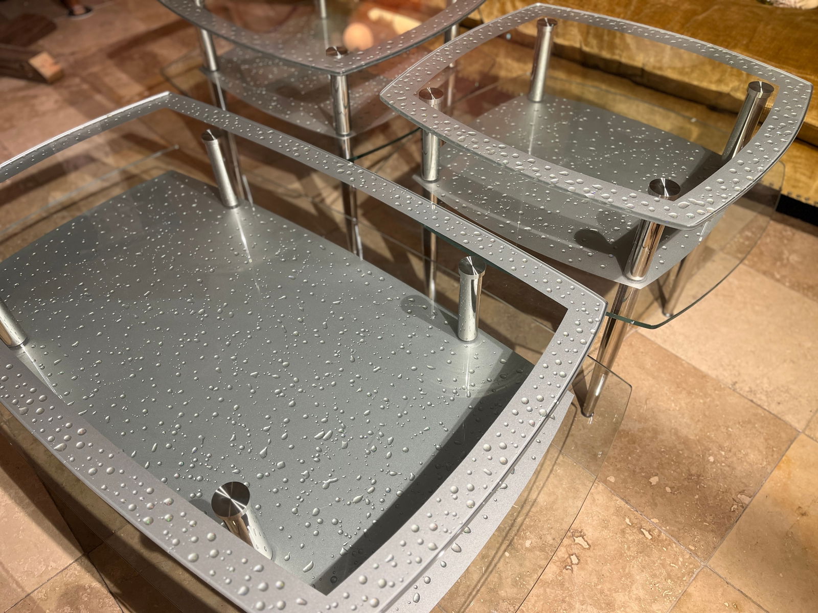 Rain Drop Coffee Table & Side Tables (2) (1 of 4)