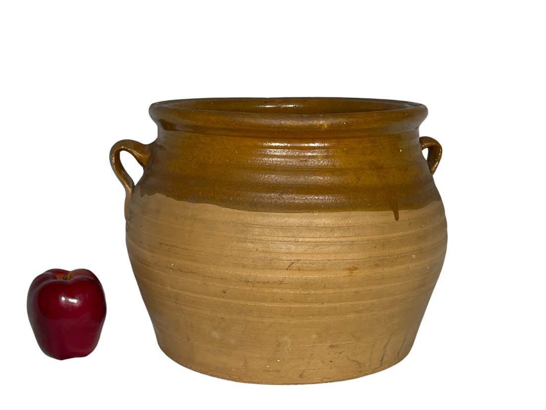French Mustard Pot: 11" D x 10" H