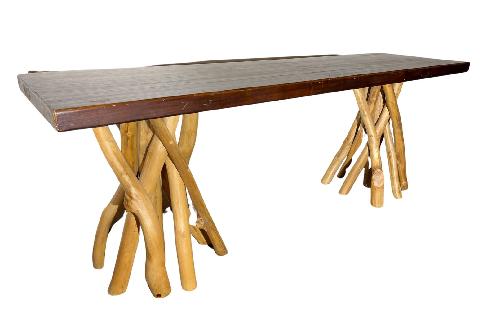 Bench with Driftwood legs (natural) (1 of 4)