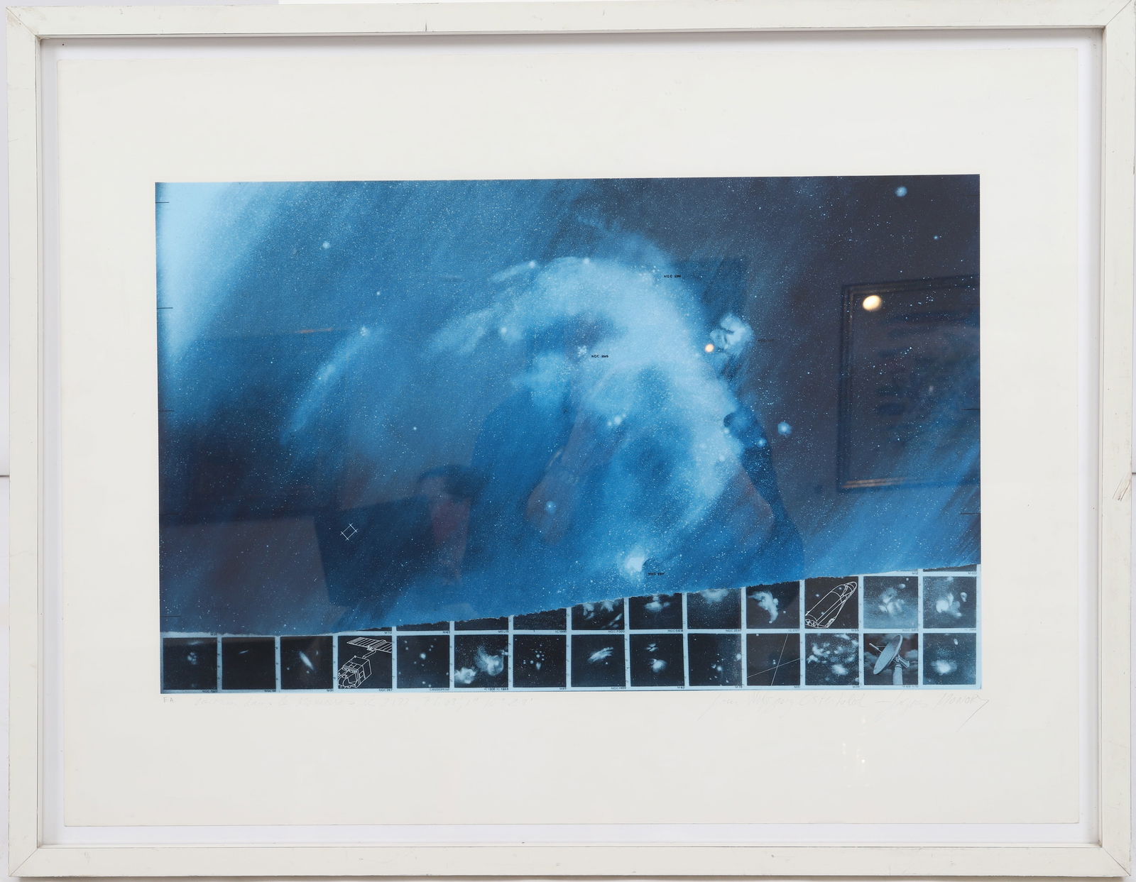 Jacques MONORY (1924-2018) Lithographie E.A. Signé au crayon sur la planche Dimensions avec: Jacques MONORY (1924-2018) Lithographie E.A. Signé au crayon sur la planche Dimensions avec cadre: 63; L: 81 cm