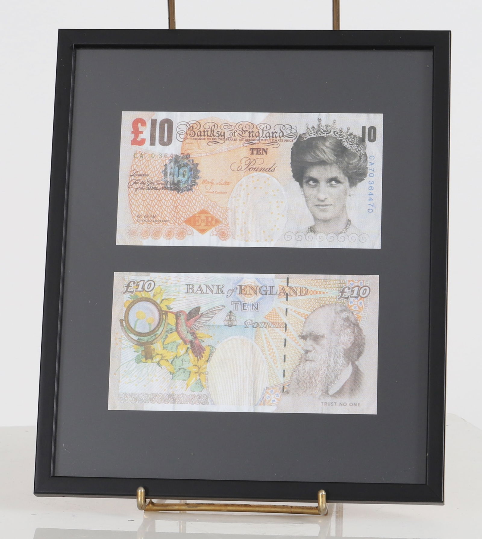 Banksy (d'après)  Lady Di Faced Tenner Billet facsimilé de 10 pounds Impression offset sur (1 of 1)