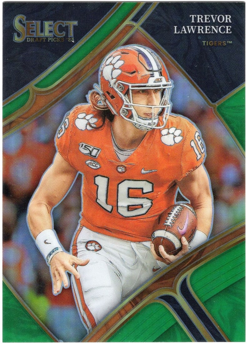 Trevor Lawrence Panini Select Green 2023 1 of 5 Very Rare! (1 of 4)