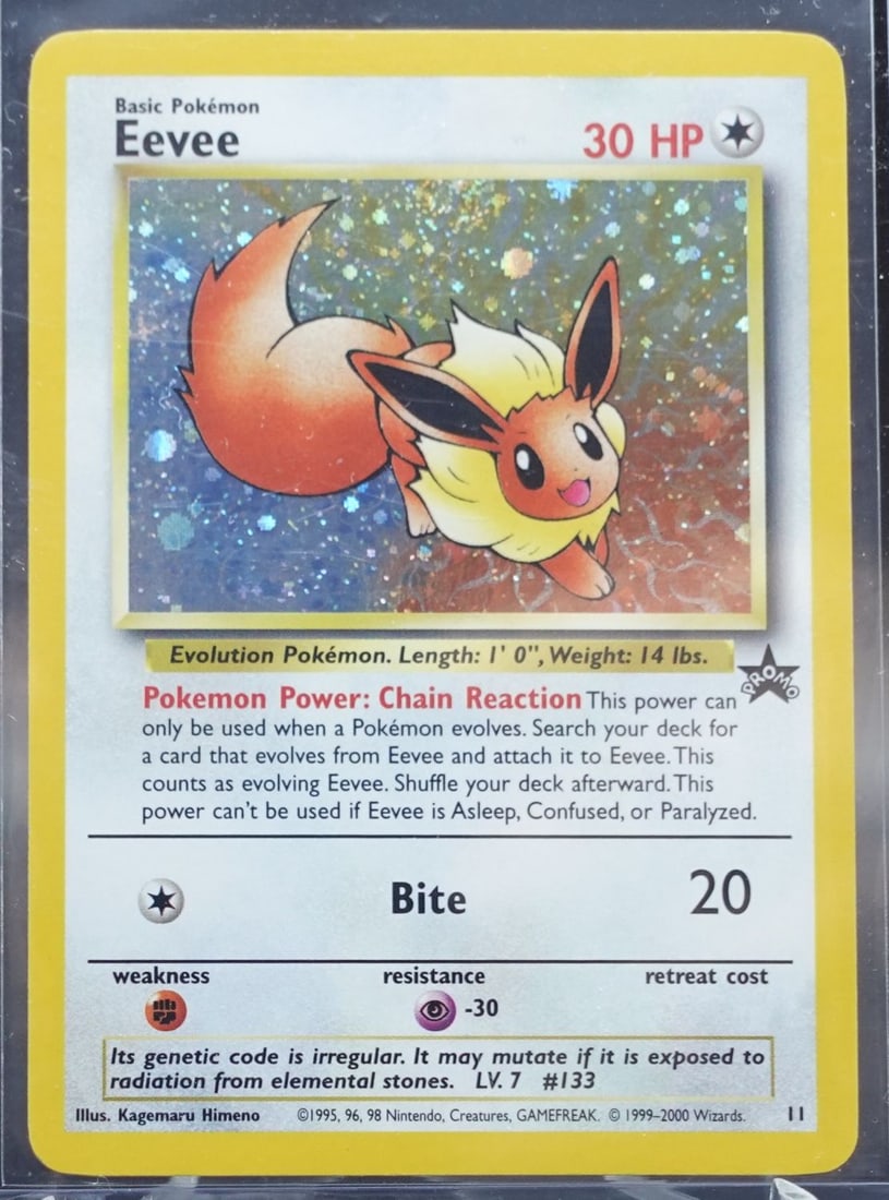 Pokemon Black Star Promo No.11 Eevee Holo NM-MT: Pokemon Black Star Promo No.11 Eevee Holo NM-MT