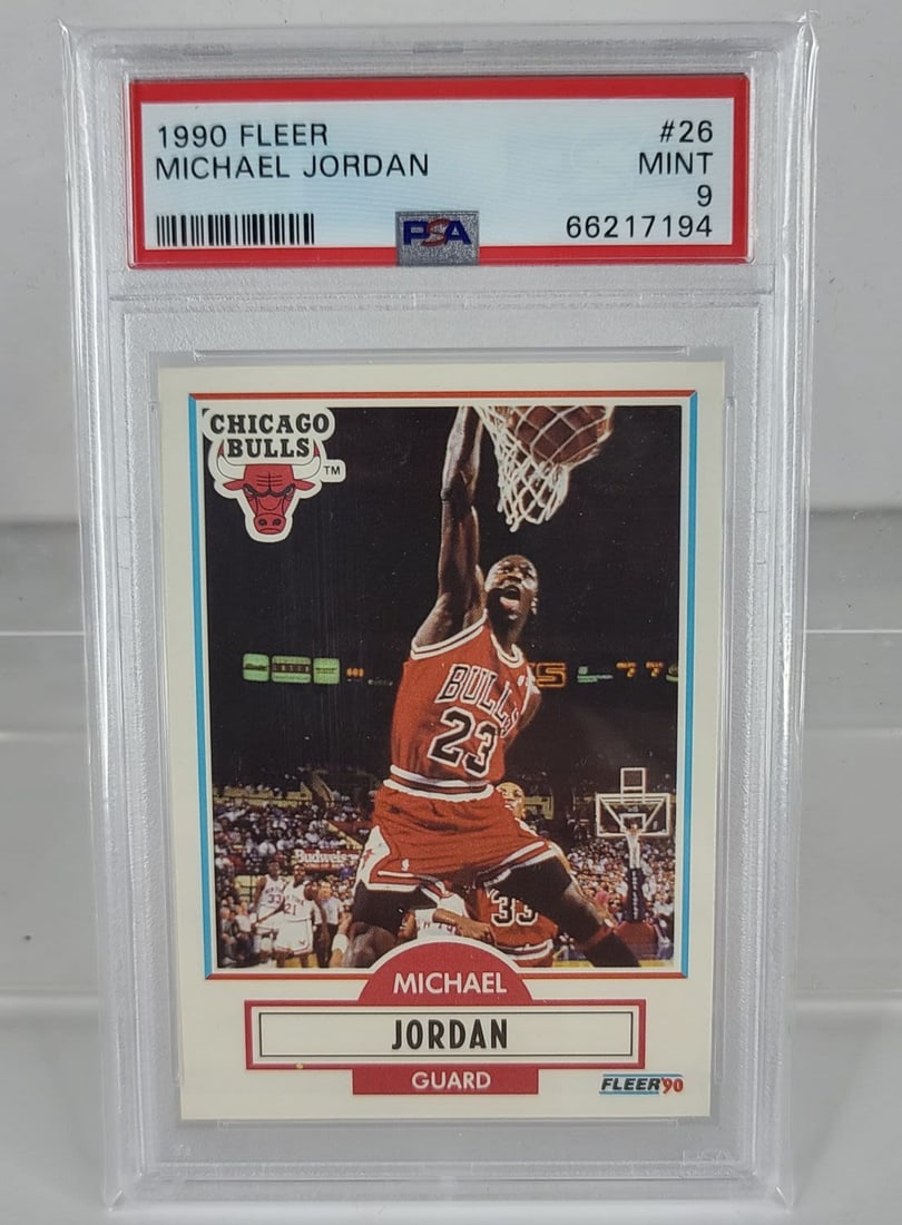 1990-91 Fleer Michael Jordan #26 PSA 9 (1 of 2)