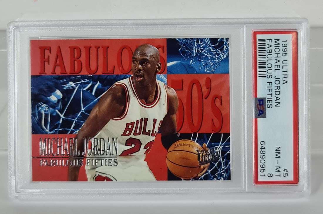 1995 Ultra Fabulous Fifties Michael Jordan #5 PSA 8 (1 of 2)