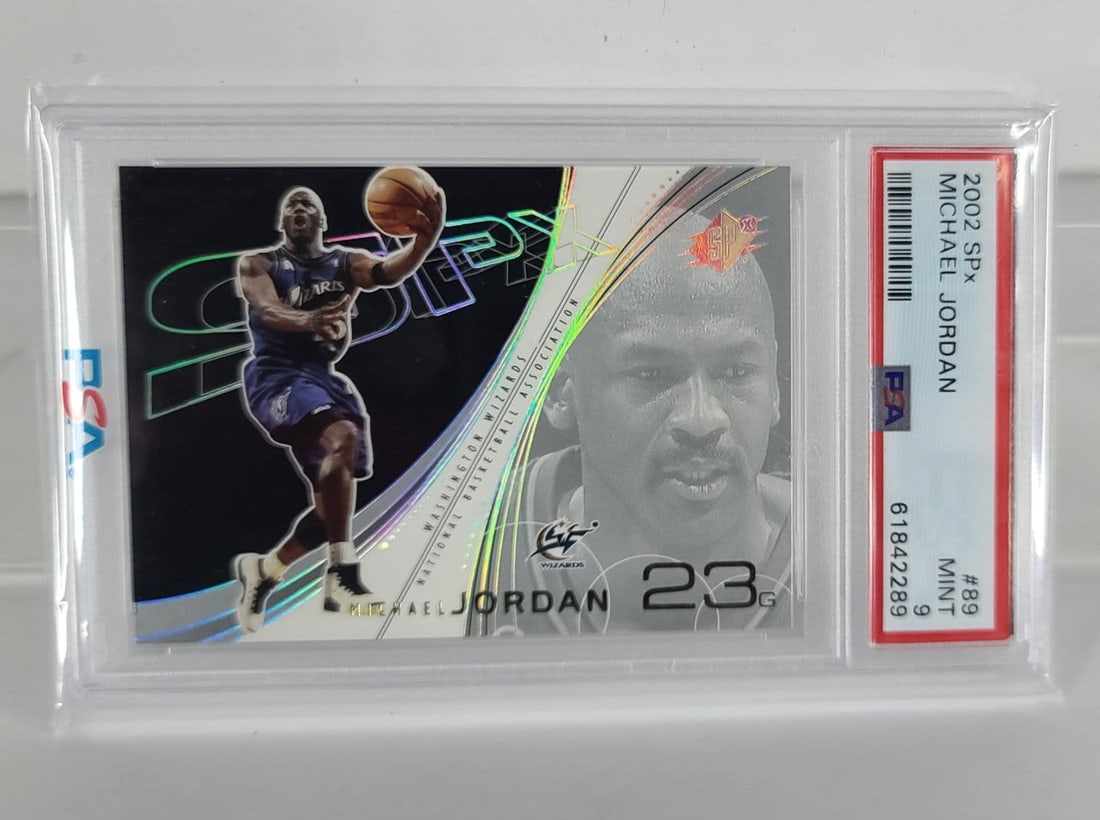 2002 Spx #89 Michael Jordan Washington Wizards PSA 9 (1 of 2)