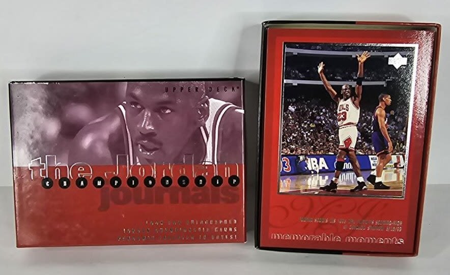Upper deck Michael Jordan Championship Journals. Complete - Open Box: Upper deck Michael Jordan Championship Journals. Complete - Open Box