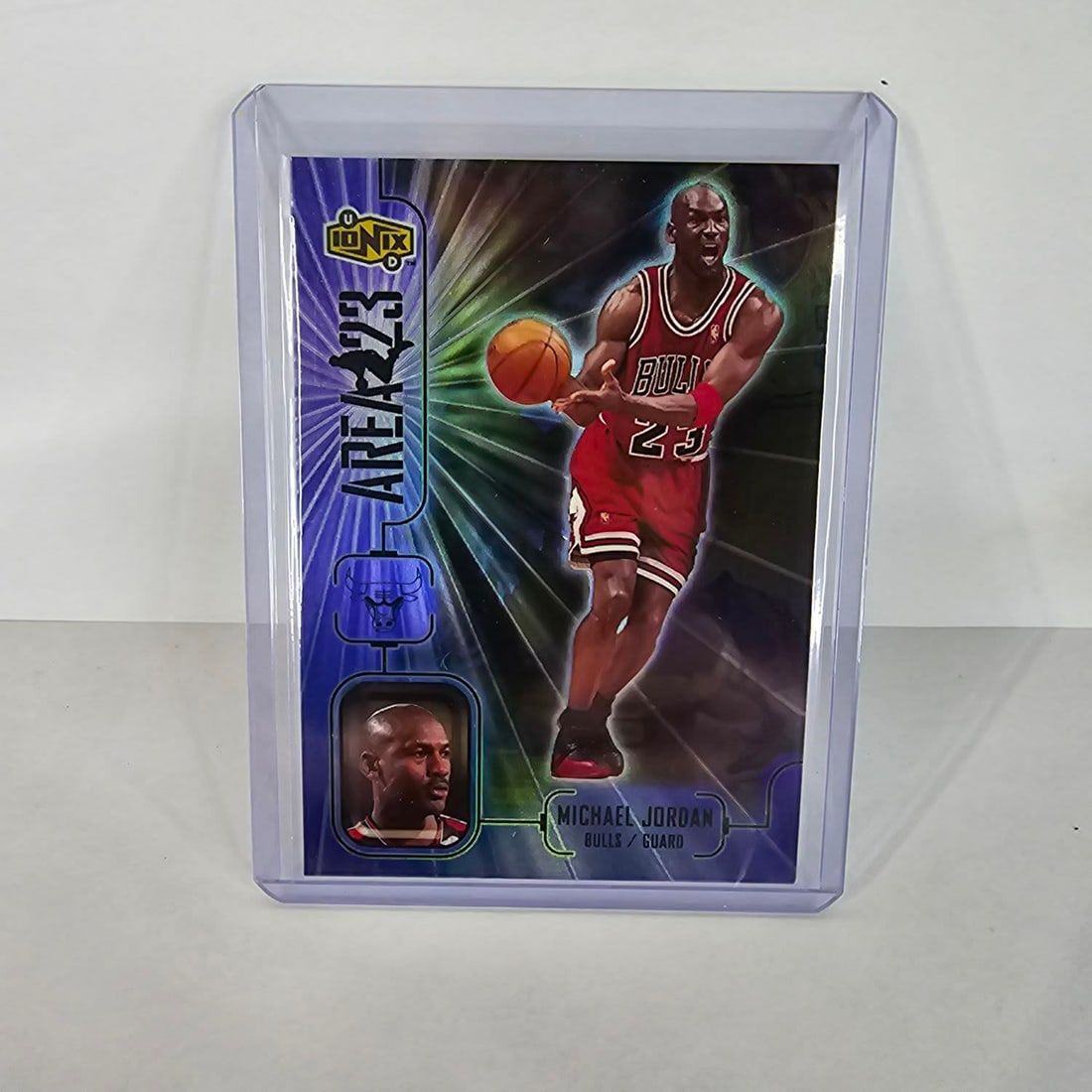1999 Upper Deck Ionix Michael Jordan Holo Area 23 #A8 (1 of 2)