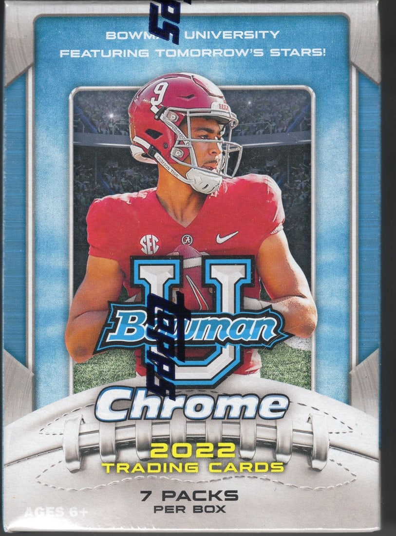 2022 Bowman Chrome University Football Blaster Box. C.J. Stroud is on this set checklist (1 of 2)