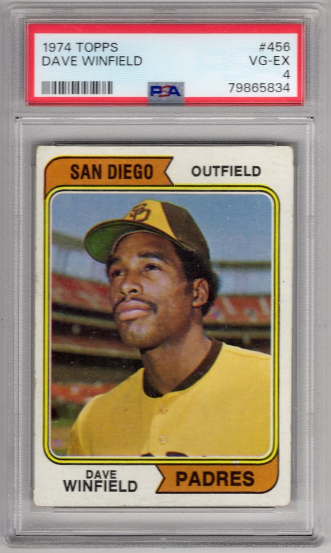 1974 Topps Dave Winfield Rookie Card #456 (1 of 2)