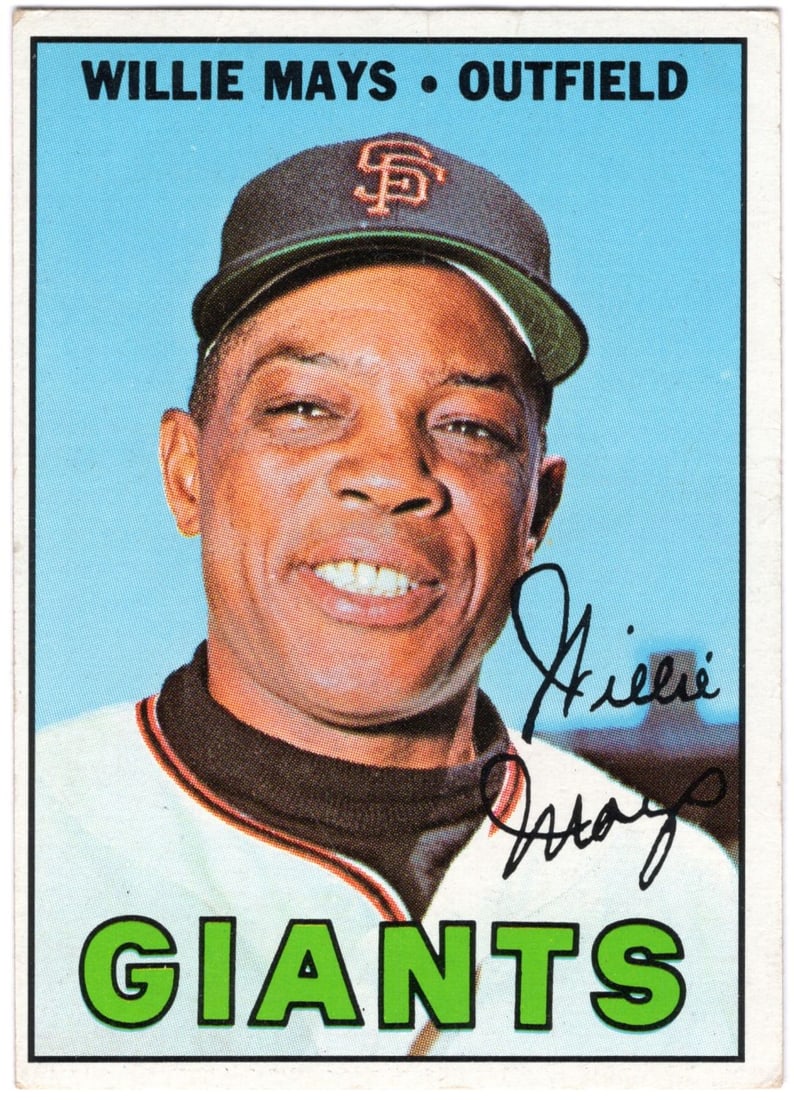 1967 Topps Willie Mays #200 HOF Great (1 of 2)