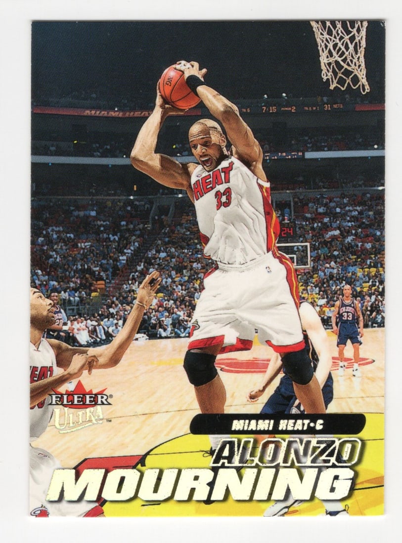 Lot of 7 NBA "Big Men" from the 80's and 90's; 6 HOF Players Fantastic Condition: Mourning, Robinson, Coleman, Mutombo, Olajuwon, Ewing, O'neal