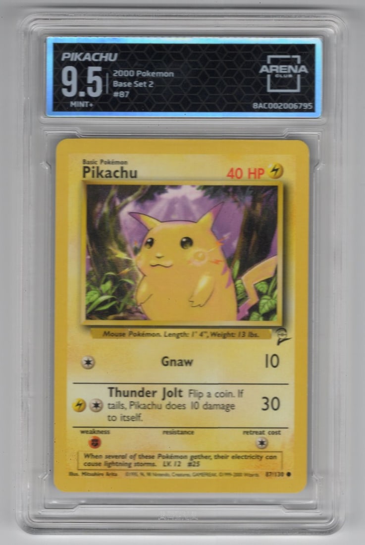 2000 Pokémon Base Set 2 Grade 9.5 (1 of 2)