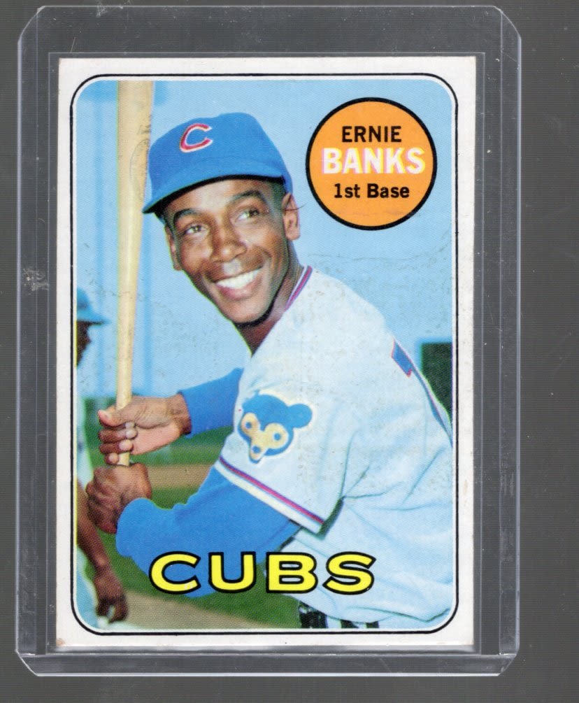 Ernie Banks 1969 Topps Card number 20 in fantastic condition. (1 of 2)