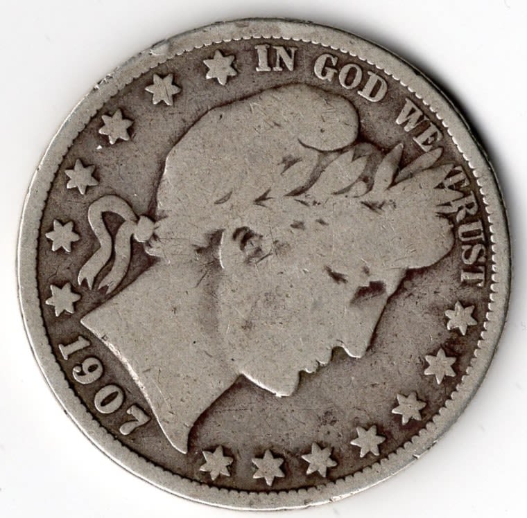 1907 Barber Half Dollar (1 of 2)