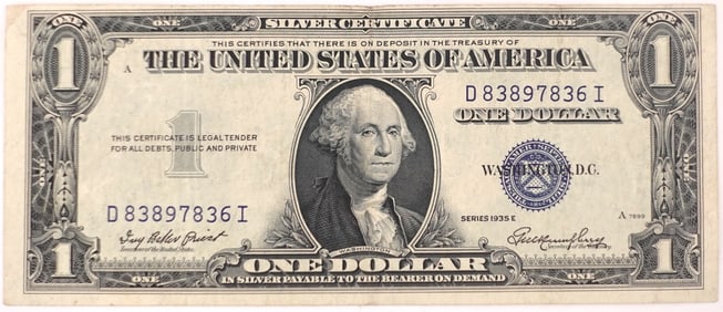 1935-S $1 Silver Certificate