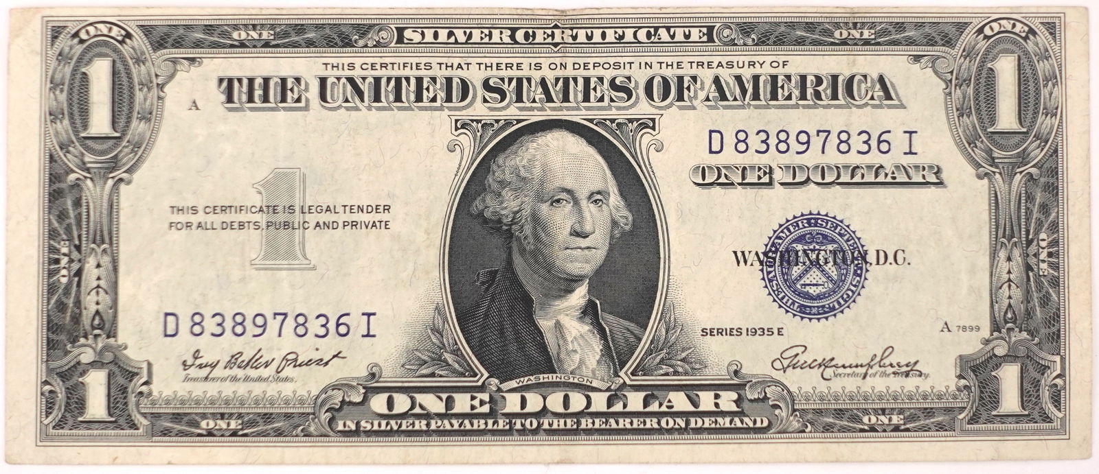 1935-S $1 Silver Certificate