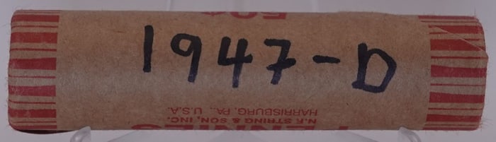 Roll of 1947-D Wheat Cents