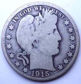 1915-S Barber Half Dollar