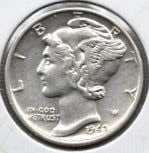 1941-D Mercury Dime