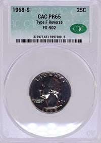 1968-S Clad Washington Quarter