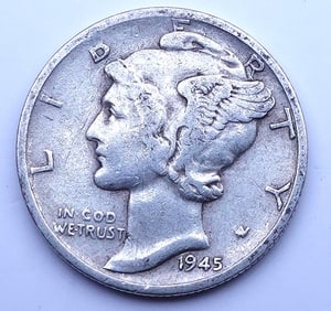 1945-S Mercury Dime