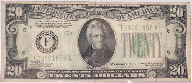 1934 $20 Bill