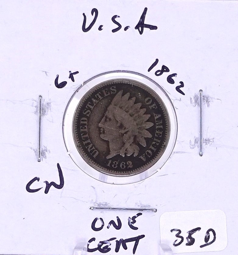1862 CN Indian Head Cent (1 of 2)