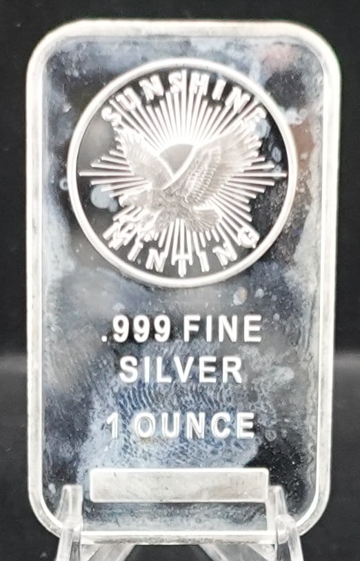 1 Ounce Sun Shine Silver Bar (1 of 2)