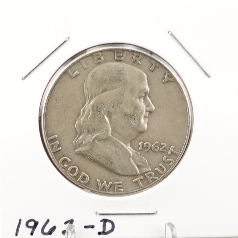 1962-D Franklin Half Dollar: Good Detials 1 Low Estimate: 16.00 High Estimate: 30.00
