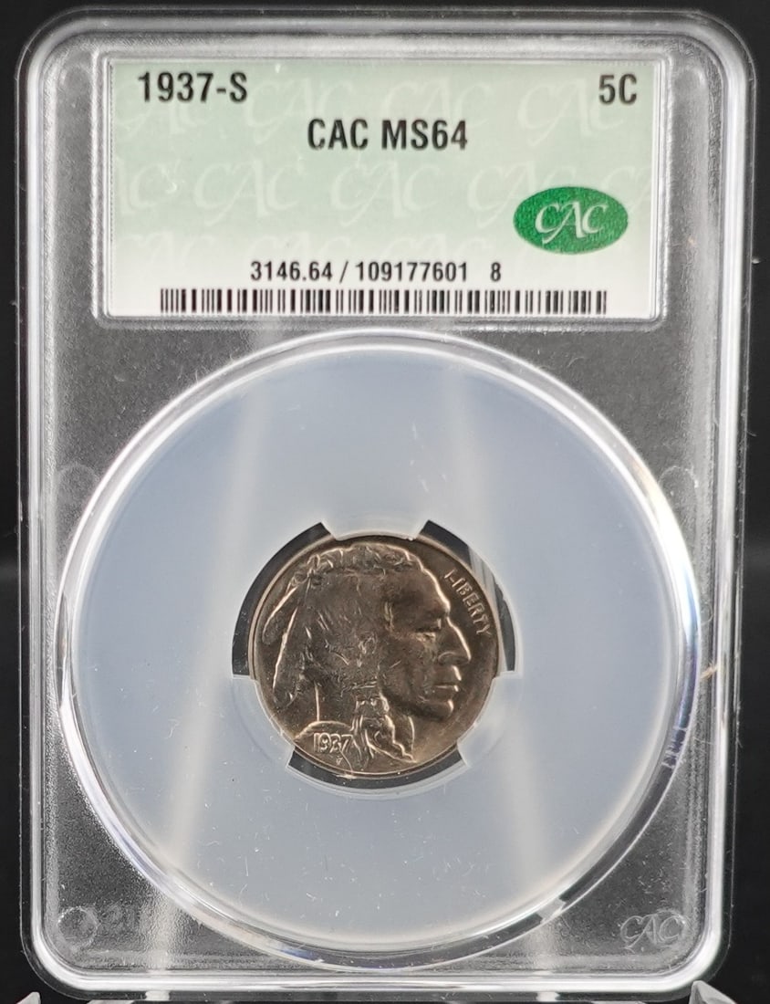 1937-S Buffalo Nickel (1 of 2)