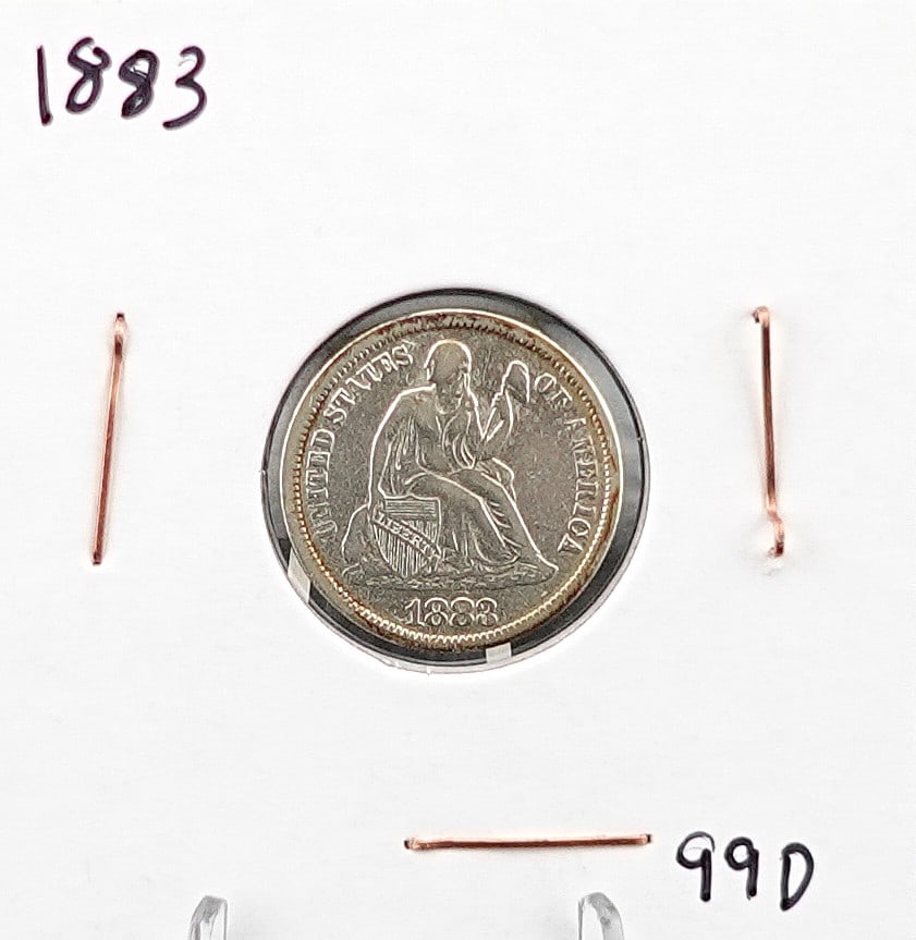 1883 Seated Dime: Nice Details Low Estimate: 30.00 High Estimate: 60.00