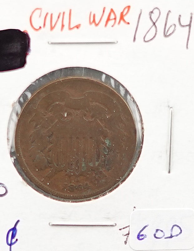 1864 2 Cent Piece (1 of 2)