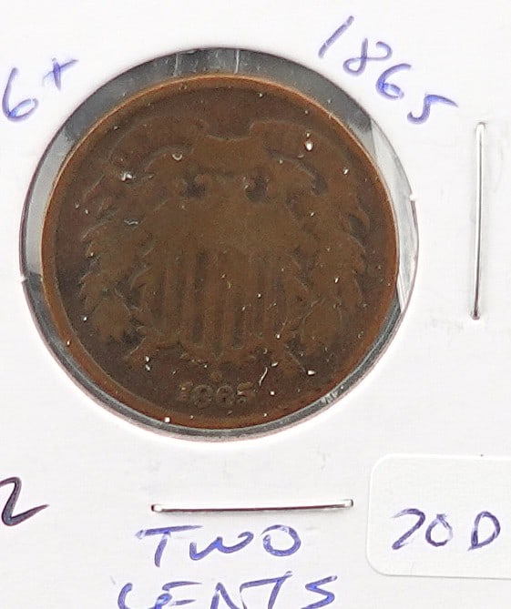 1865 2 Cent Piece (1 of 2)