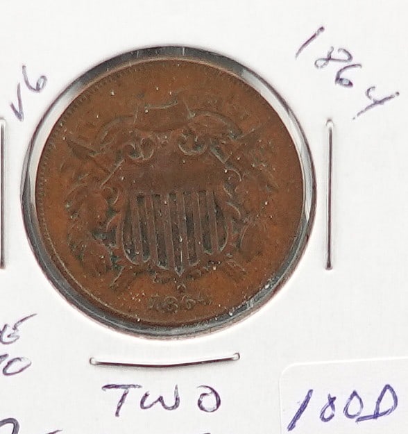 1864 2 Cent Piece (1 of 2)