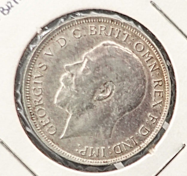 1879 Mexican 50 Centavos and 1918 1 Florin British Coins (1 of 4)