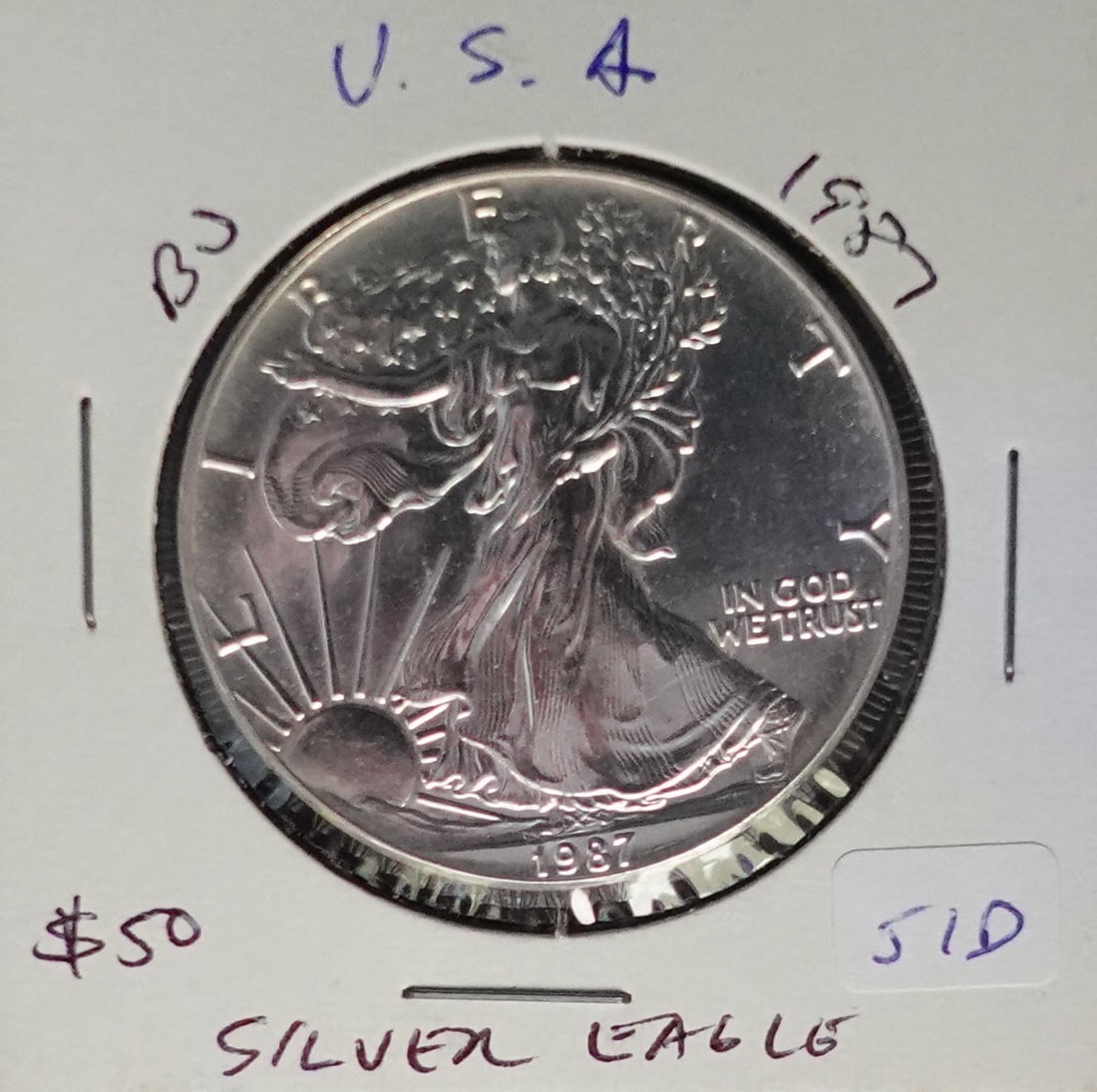 1987 Silver Eagle $1 Coin (1 of 2)