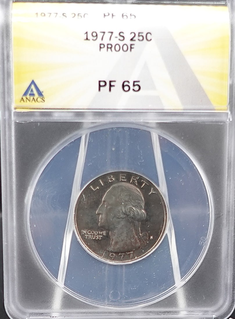 1977-S Washington Quarter, 1955 Jefferson Nickel and 1955 Roosevelt Dime (1 of 6)