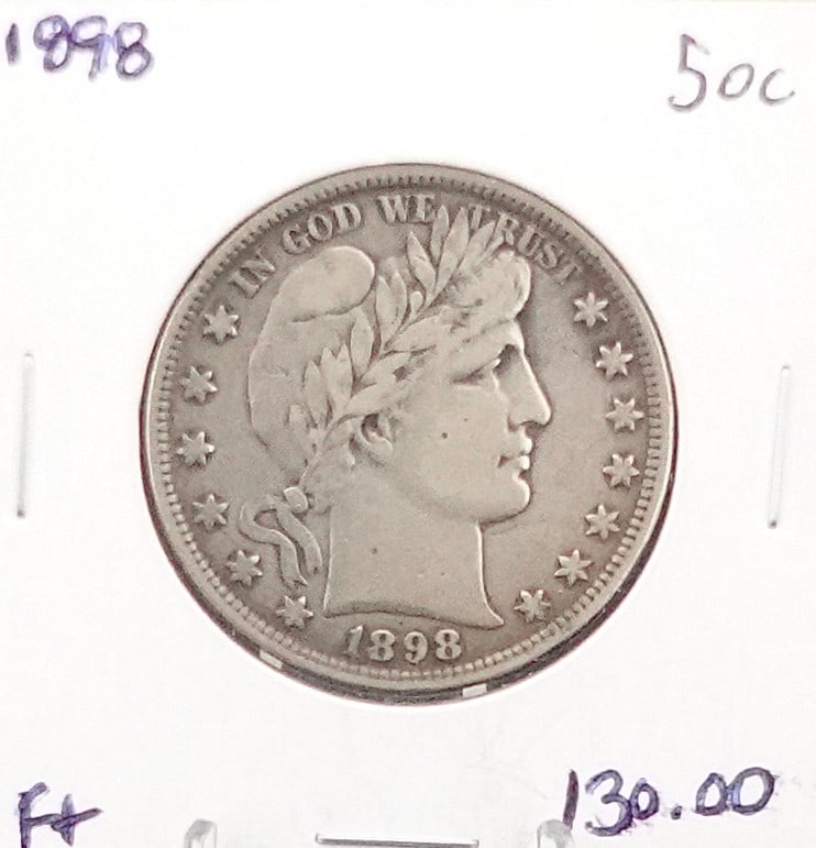 1898 Barber Half Dollar (1 of 2)