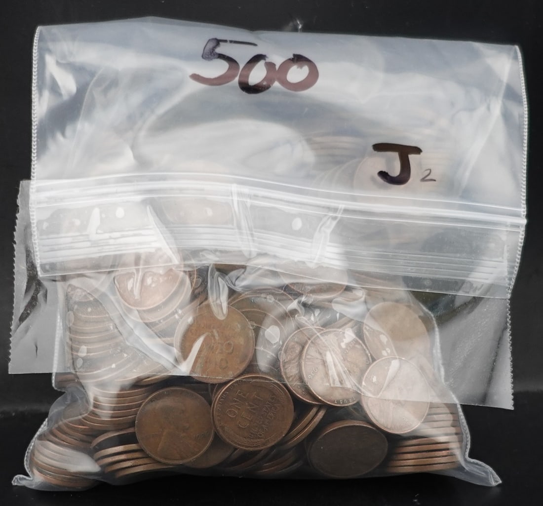 500 Mixed Wheat Cents (1 of 1)