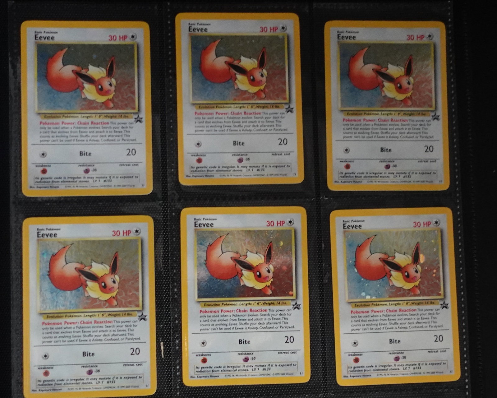 (6) 2000 Pokémon Promo Black Star Pokémon League Holo #11: These are very rare cards to find! They run from $30 ungraded to over $5k if you get a Grade 10! Low Estimate: 170.00 High Estimate: 200.00