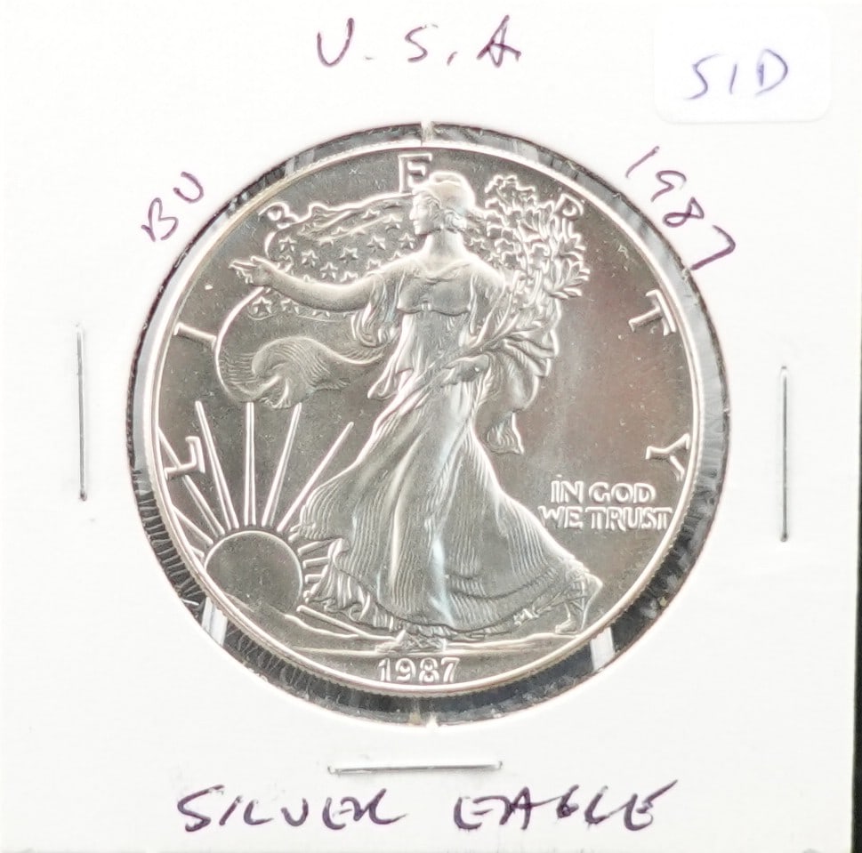 1987 American Silver Eagle (1 of 2)