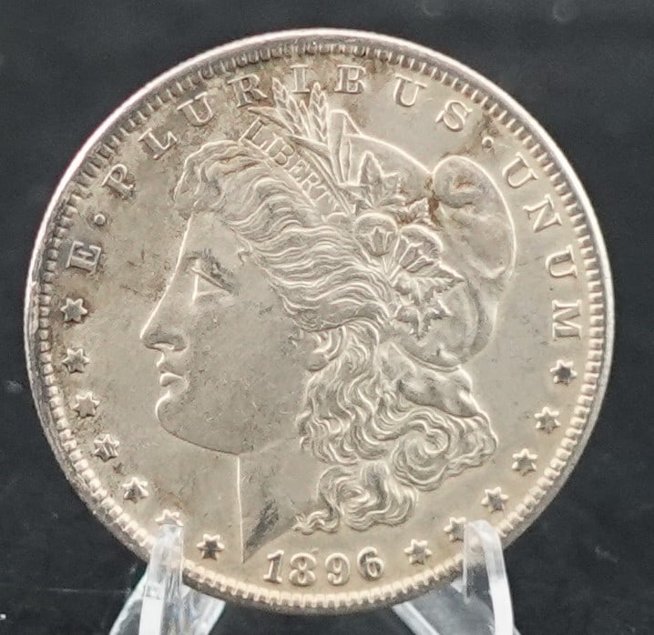 1896 Morgan Dollar: 90% Silver Low Estimate: 50 High Estimate: 70